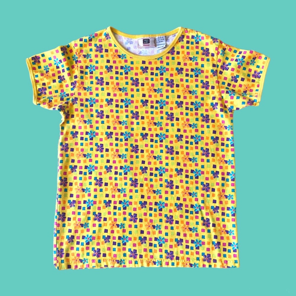 Vintage geometric floral shirt